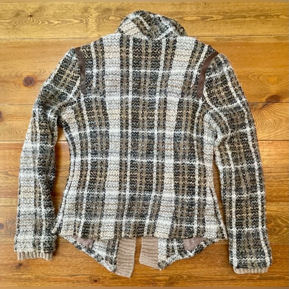 Free People | Plaid Boucle Sweater Jacket |  Buckle Closure | Women’s 4 - Picture 5 of 5